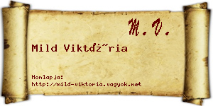 Mild Viktória névjegykártya