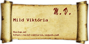 Mild Viktória névjegykártya